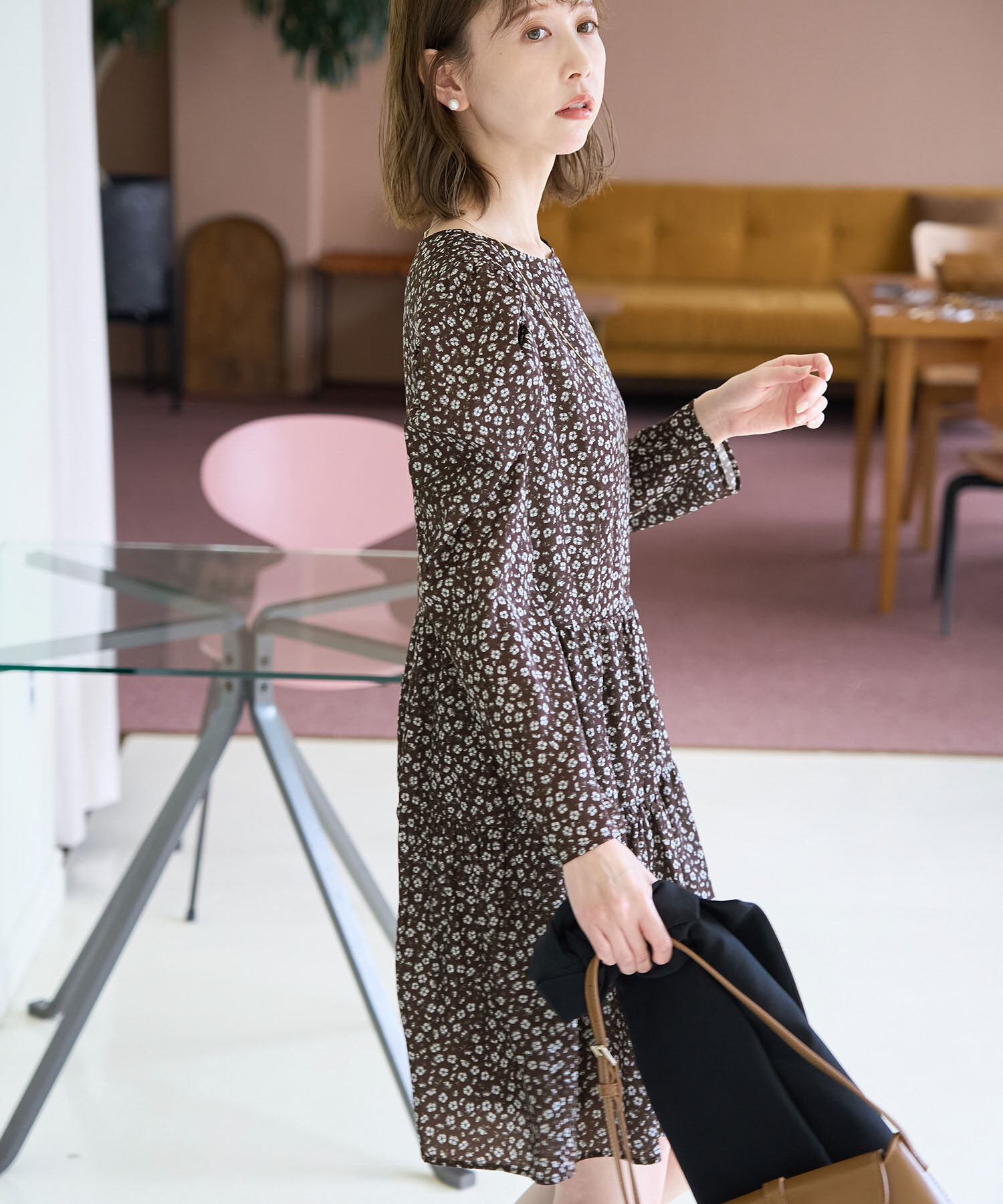 Rope&rsquo;Picnic「小花柄ワンピース/リンクコーデ」|ワンピース|