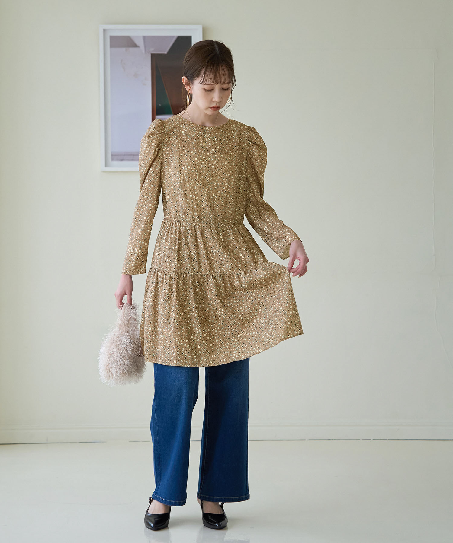 Rope&rsquo;Picnic「小花柄ワンピース/リンクコーデ」|ワンピース|