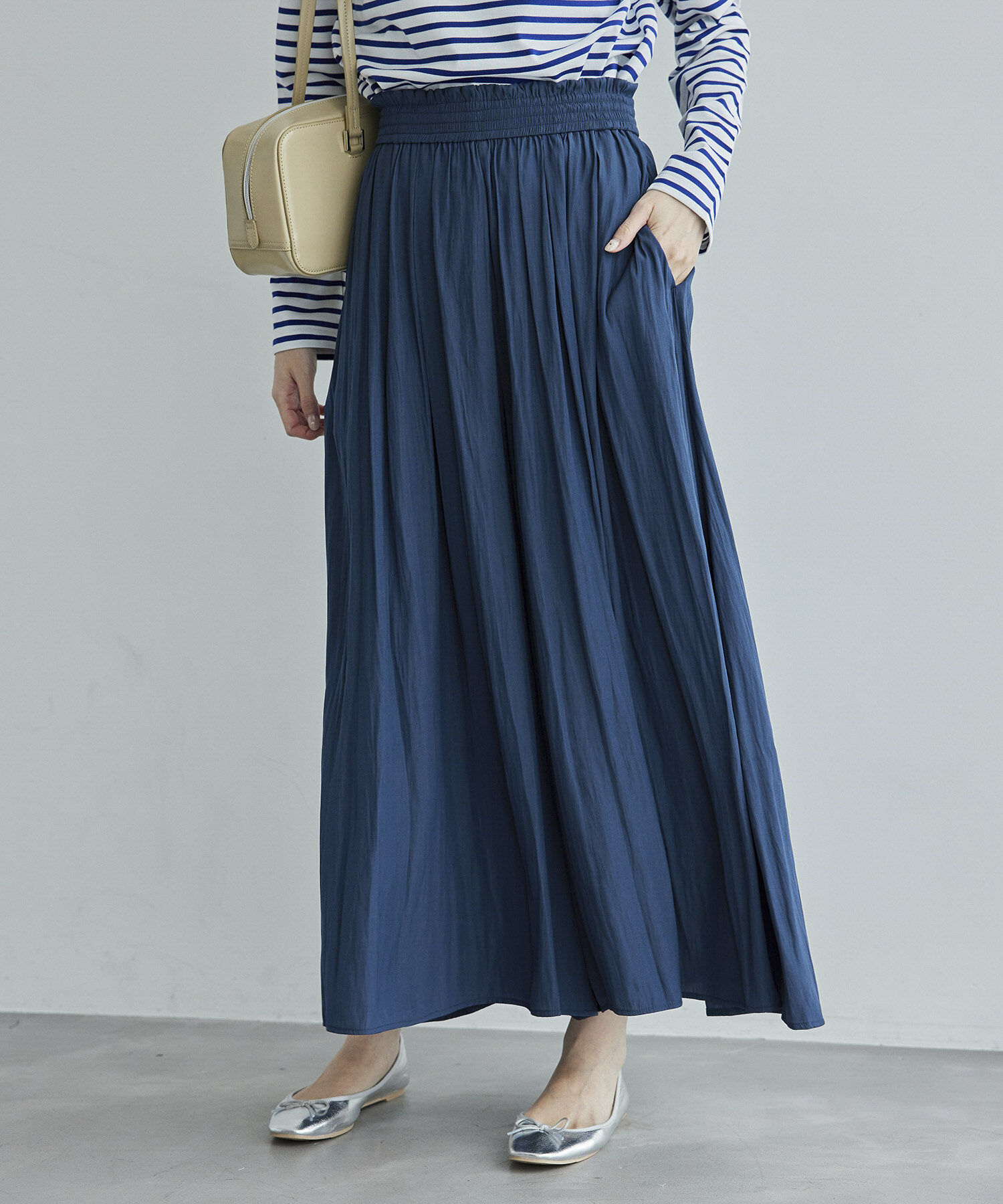 Rope&rsquo;Picnic「新色追加/さらさらスカーチョ」|その他|ブルー(44)