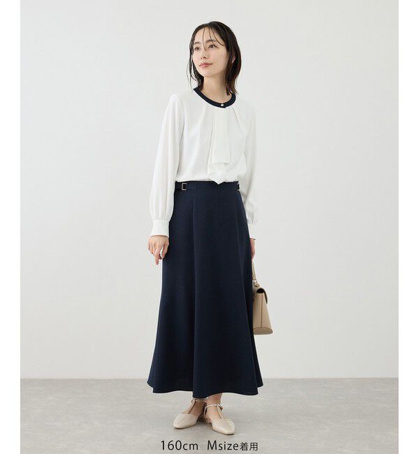 Rope&rsquo;Picnic「【WEB限定サイズ】配色アソートボウタイフウブラウス」|シャツ・ブラウス|