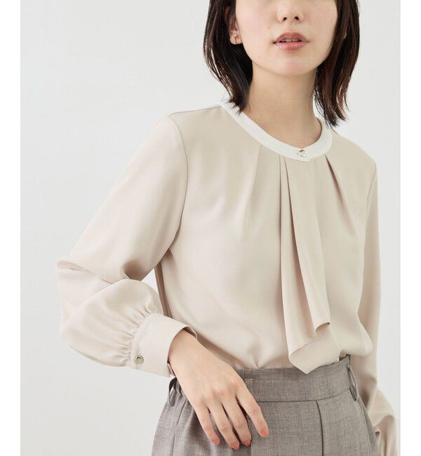 Rope&rsquo;Picnic「【WEB限定サイズ】配色アソートボウタイフウブラウス」|シャツ・ブラウス|