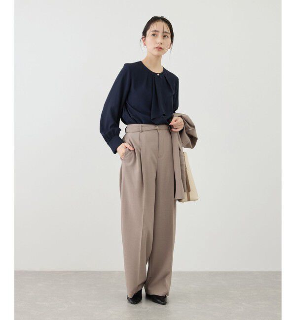 Rope&rsquo;Picnic「【WEB限定サイズ】配色アソートボウタイフウブラウス」|シャツ・ブラウス|