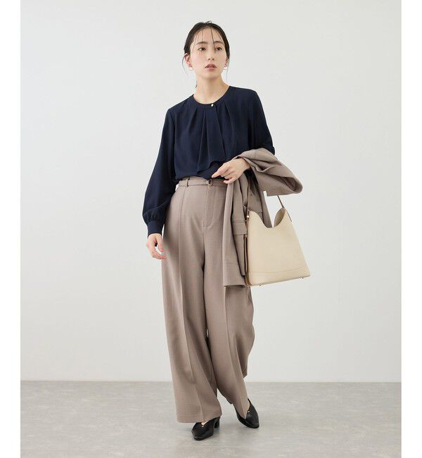 Rope&rsquo;Picnic「【WEB限定サイズ】配色アソートボウタイフウブラウス」|シャツ・ブラウス|