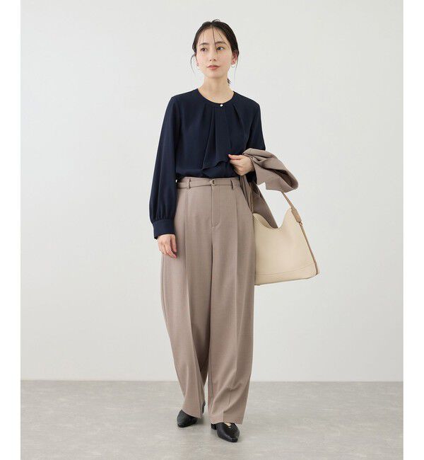 Rope&rsquo;Picnic「【WEB限定サイズ】配色アソートボウタイフウブラウス」|シャツ・ブラウス|