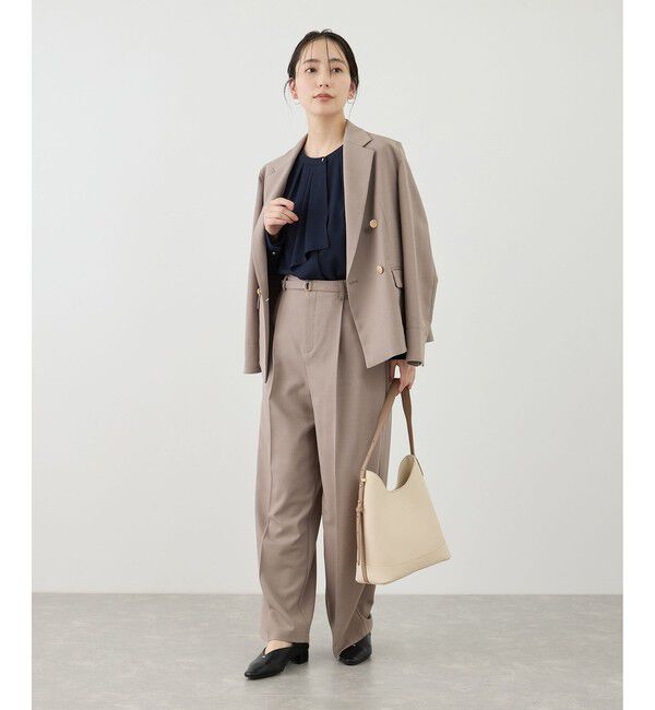 Rope&rsquo;Picnic「【WEB限定サイズ】配色アソートボウタイフウブラウス」|シャツ・ブラウス|