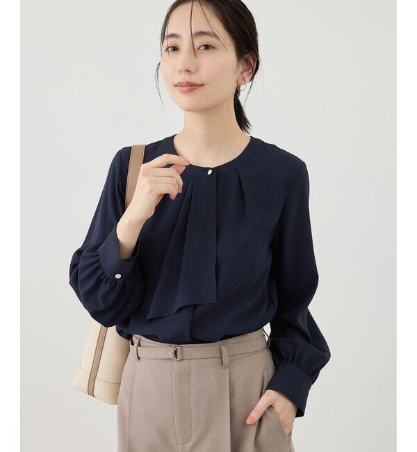 Rope&rsquo;Picnic「【WEB限定サイズ】配色アソートボウタイフウブラウス」|シャツ・ブラウス|