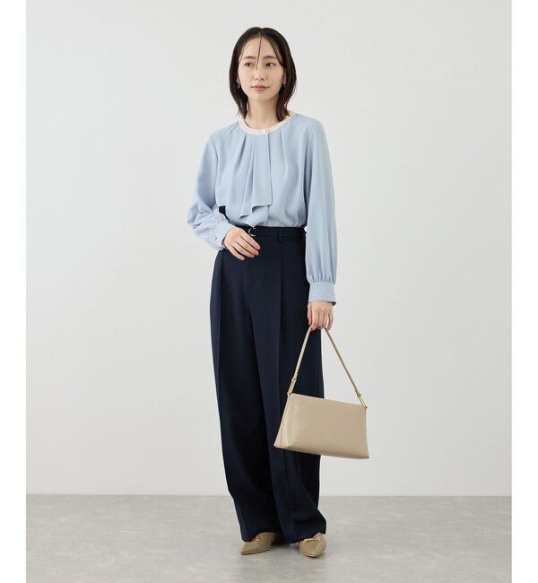 Rope&rsquo;Picnic「【WEB限定サイズ】配色アソートボウタイフウブラウス」|シャツ・ブラウス|