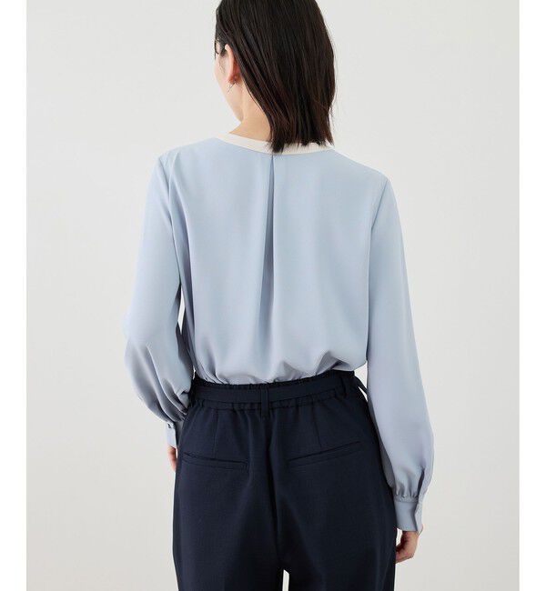 Rope&rsquo;Picnic「【WEB限定サイズ】配色アソートボウタイフウブラウス」|シャツ・ブラウス|