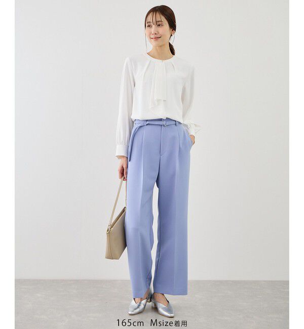 Rope&rsquo;Picnic「【WEB限定サイズ】配色アソートボウタイフウブラウス」|シャツ・ブラウス|