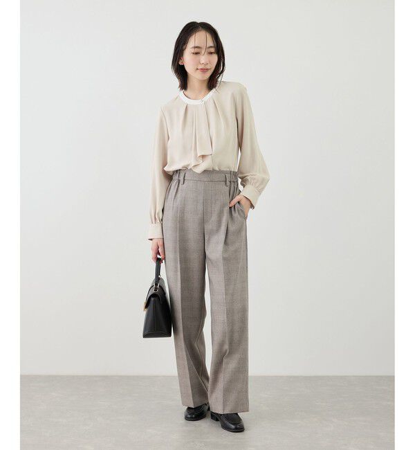 Rope&rsquo;Picnic「【WEB限定サイズ】配色アソートボウタイフウブラウス」|シャツ・ブラウス|