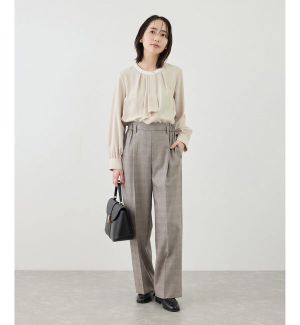 Rope&rsquo;Picnic「【WEB限定サイズ】配色アソートボウタイフウブラウス」|シャツ・ブラウス|