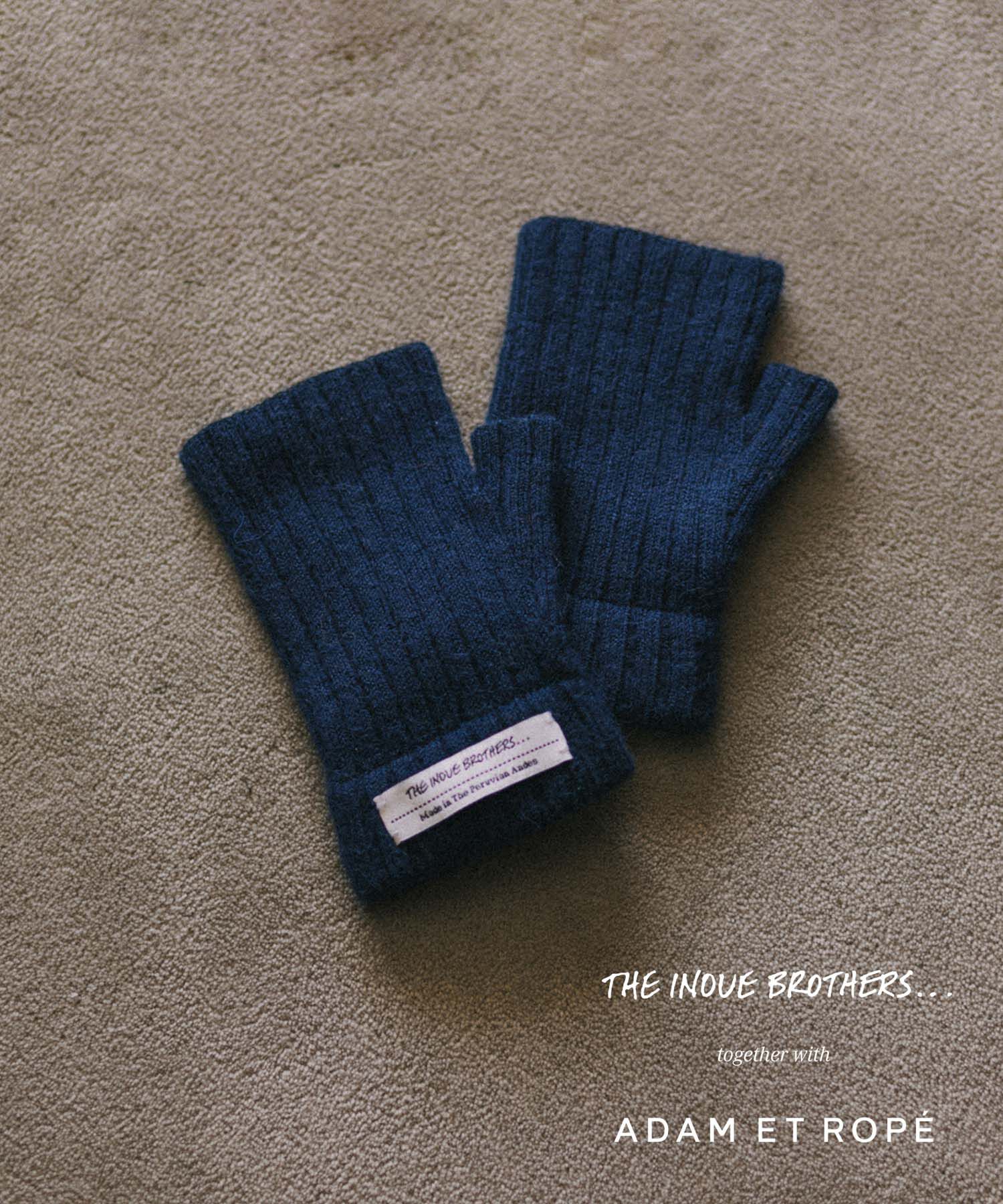 ADAM ET ROPE'「【THE INOUE BROTHERS together with ADAM ET ROPE'】BRUSHED HAND WARMER / UNISEX」|手袋|ネイビー(40)