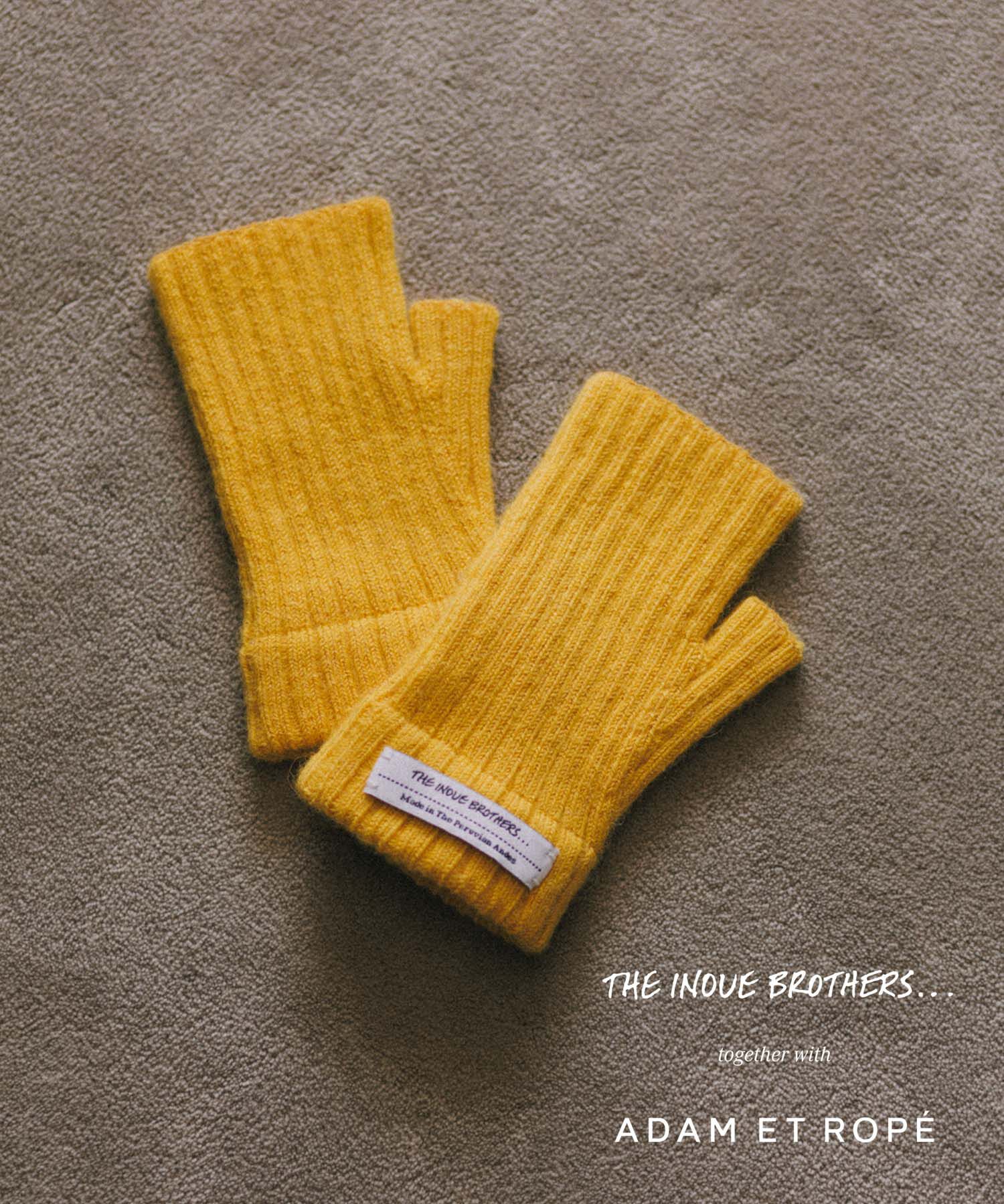 ADAM ET ROPE'「【THE INOUE BROTHERS together with ADAM ET ROPE'】BRUSHED HAND WARMER / UNISEX」|手袋|イエロー(80)