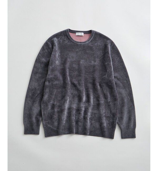 ADAM ET ROPE'「モールヤーン クルーネック ニットプルオーバー / ロングシーズン着用可能」|ニット・セーター|