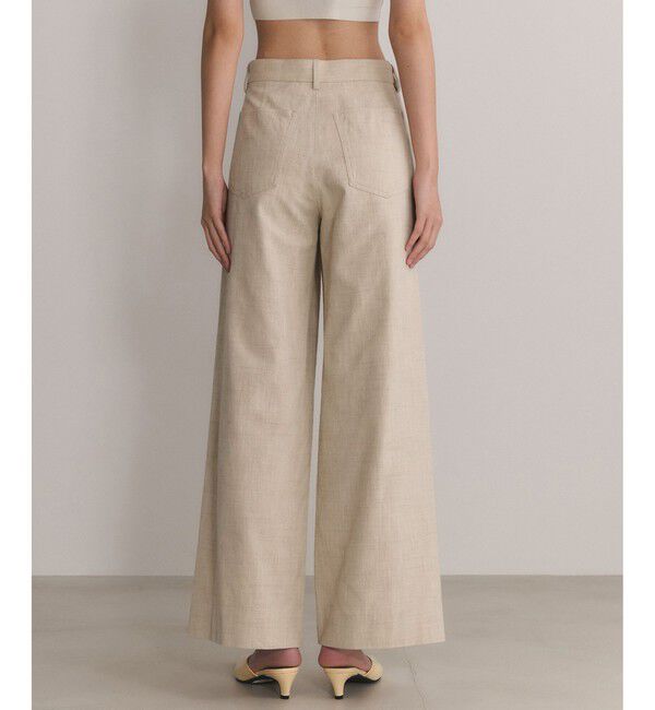 ADAM ET ROPE'「【EMOELLE】シルクネップスラックス」|スラックス|