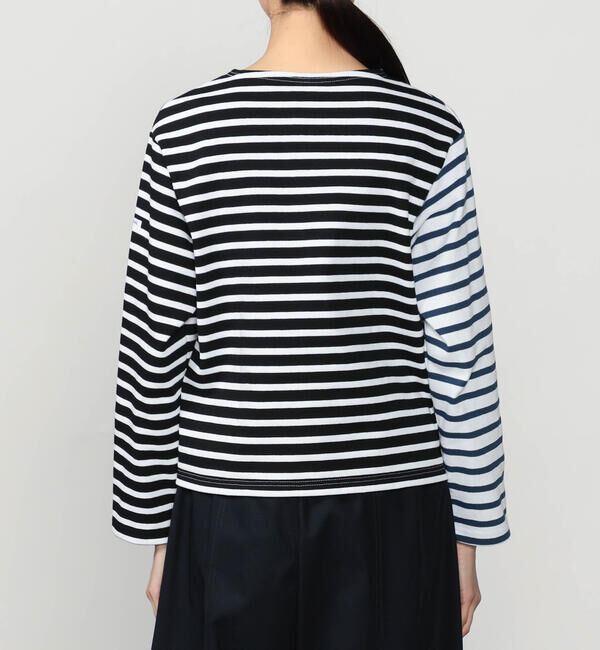 ORCIVAL「ORCIVAL | ハーレクイン コットンロード クルーネックフレンチバスクTシャツ WOMEN」|Tシャツ・カットソー|