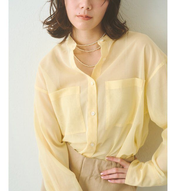  「オーガンジーシャツ」|シャツ・ブラウス|