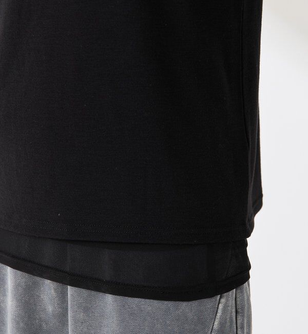  「Q.anos レイヤードTシャツ」|Tシャツ・カットソー|