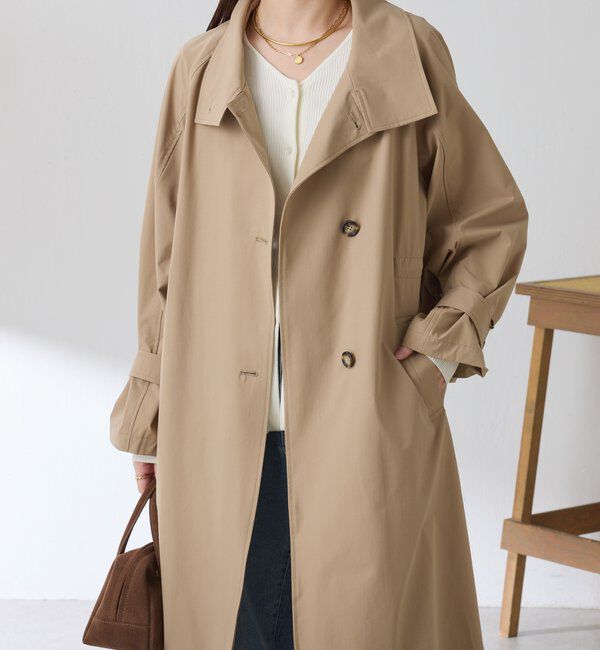  「【手洗いできる/撥水/軽量/ストレッチ】撥水スタンドネックコート」|その他|