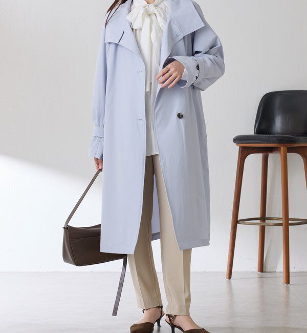  「【手洗いできる/撥水/軽量/ストレッチ】撥水スタンドネックコート」|その他|