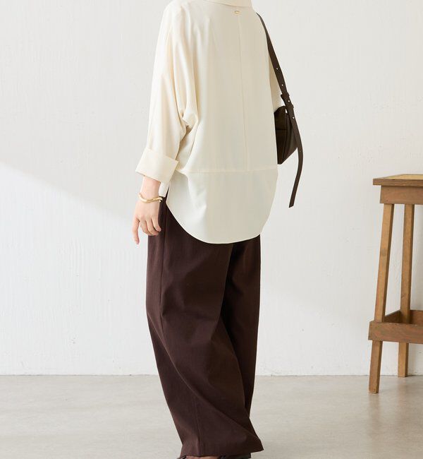  「ジャージスキッパードルマンブラウス」|シャツ・ブラウス|