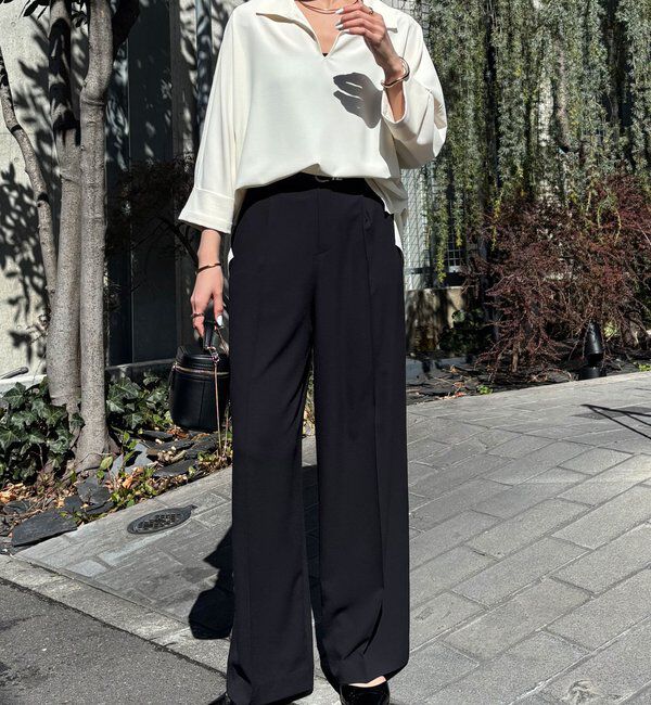  「ジャージスキッパードルマンブラウス」|シャツ・ブラウス|