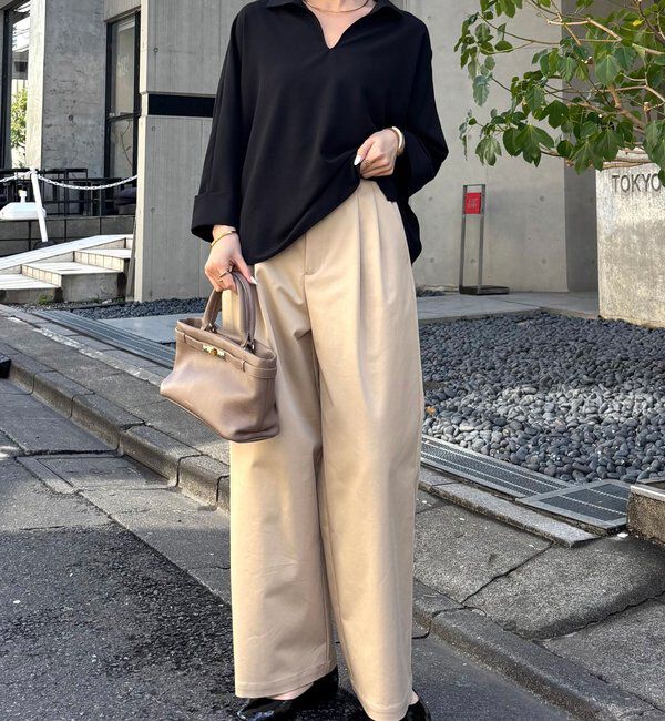  「ジャージスキッパードルマンブラウス」|シャツ・ブラウス|