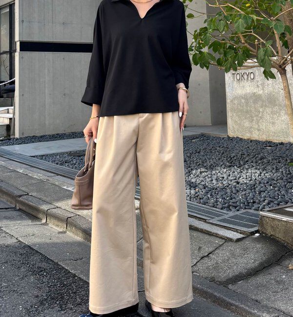  「ジャージスキッパードルマンブラウス」|シャツ・ブラウス|