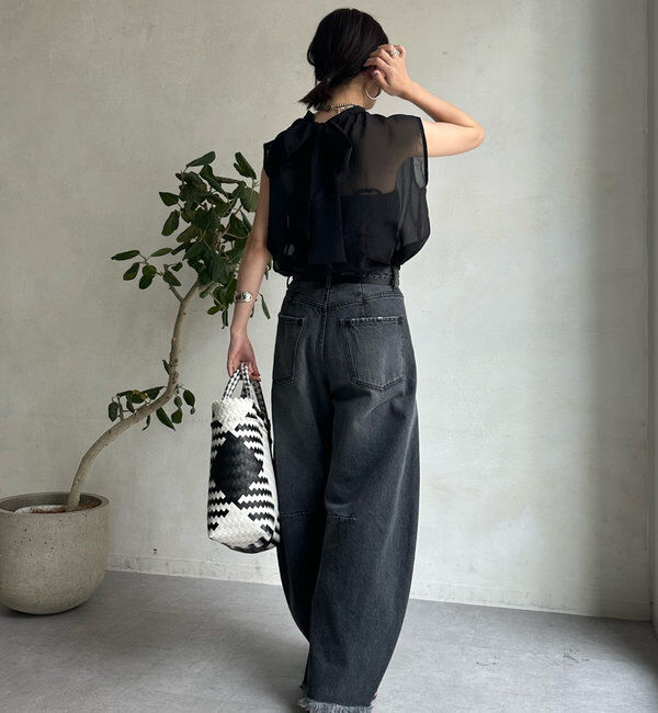  「【ベストセラーアイテム】ダメージカーブデニム」|デニム|