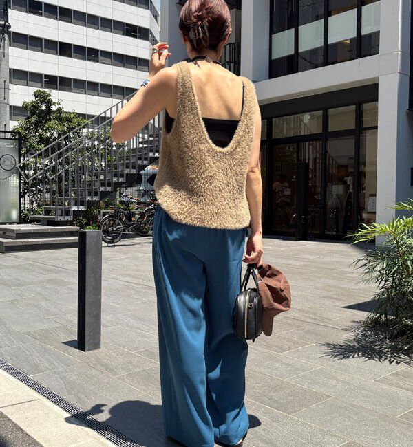  「【累計販売数3万枚突破/23色4サイズ展開！】タックワイドパンツ」|チノ|