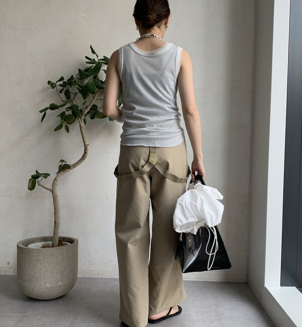  「ラメリブチュールタンク」|Tシャツ・カットソー|