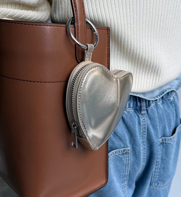  「ハートポーチ」|トートバッグ|ゴールド