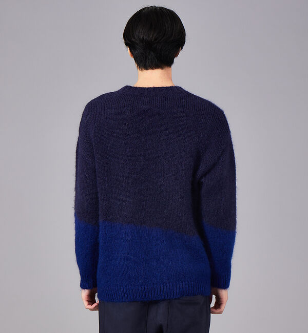 ABAHOUSE「【配色】シャギー モヘア  ニット / プルオーバー」|ニット・セーター|