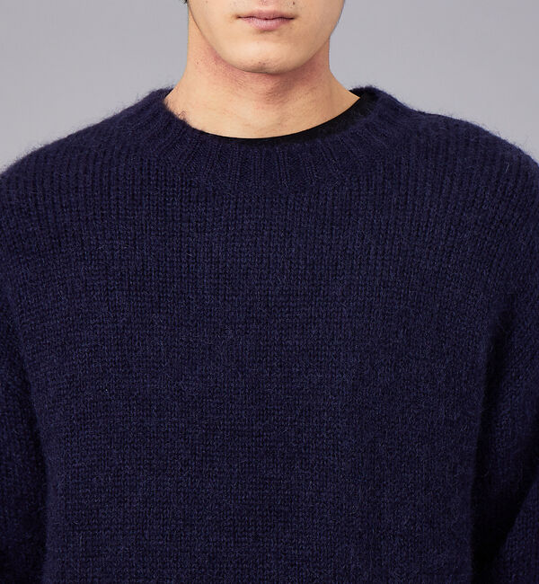 ABAHOUSE「【配色】シャギー モヘア  ニット / プルオーバー」|ニット・セーター|