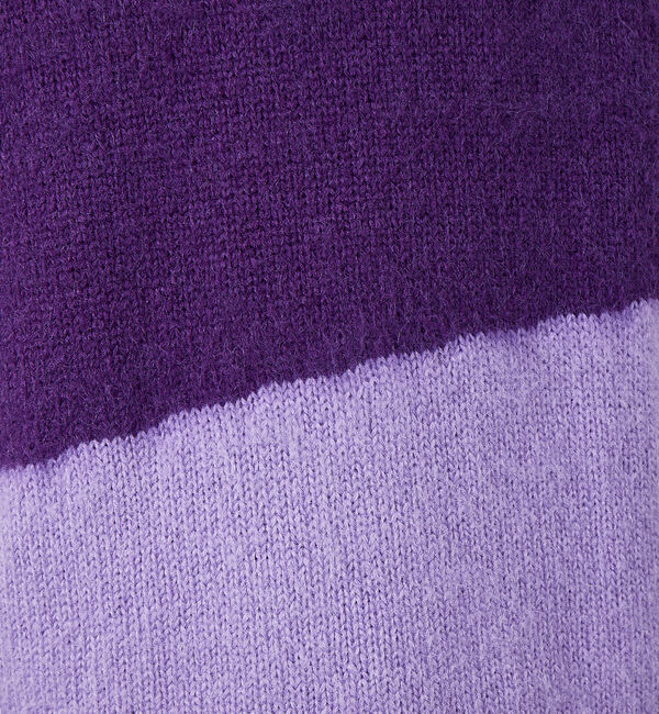 ABAHOUSE「【配色】シャギー モヘア  ニット / プルオーバー」|ニット・セーター|