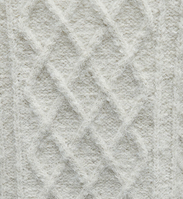 ABAHOUSE「WOOL MIX メランジシャギー アランニット」|ニット・セーター|