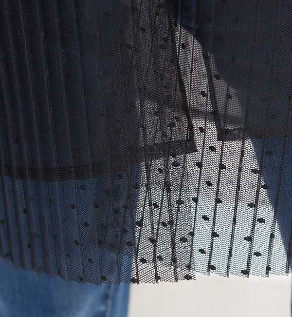 Rouge vif「ドットチュールオーバースカート」|スカート|