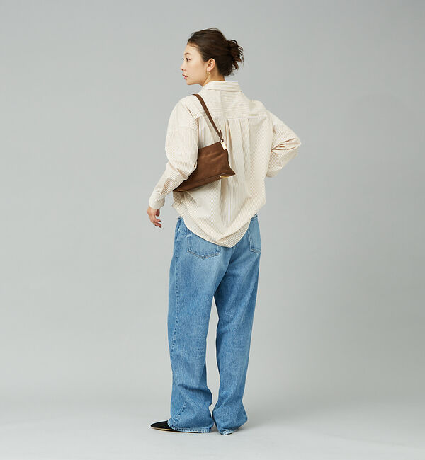 Rouge vif「【MAESTOSO/マエストソ】スクエアスウェードバッグ　ポーチ付き」|ショルダー・メッセンジャー|