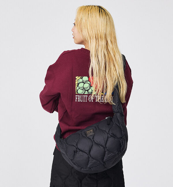 Rouge vif「【TAION / タイオン】バナナショルダー ダウンバッグM / ソフトシェル」|ショルダー・メッセンジャー|