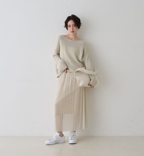 Rouge vif「【一部店舗限定】ラメシアープリーツスカート」|スカート|