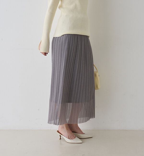 Rouge vif「【一部店舗限定】ラメシアープリーツスカート」|スカート|