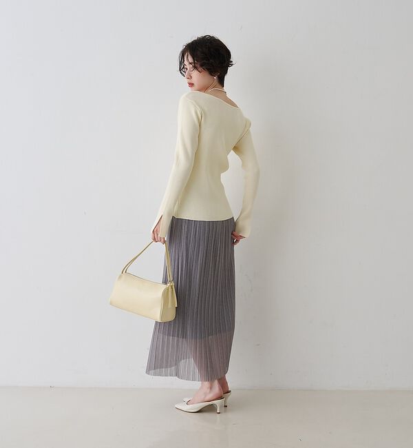 Rouge vif「【一部店舗限定】ラメシアープリーツスカート」|スカート|