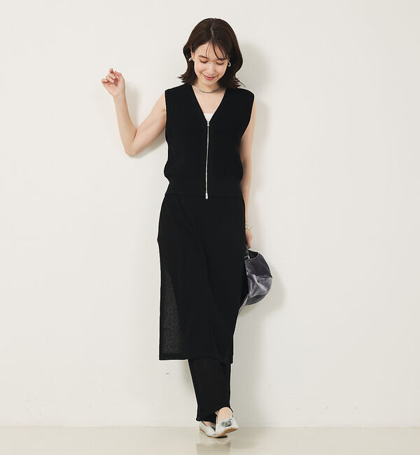 abahouse mavie「【セットアップ対応】ニットスカートレイヤードパンツ」|その他|