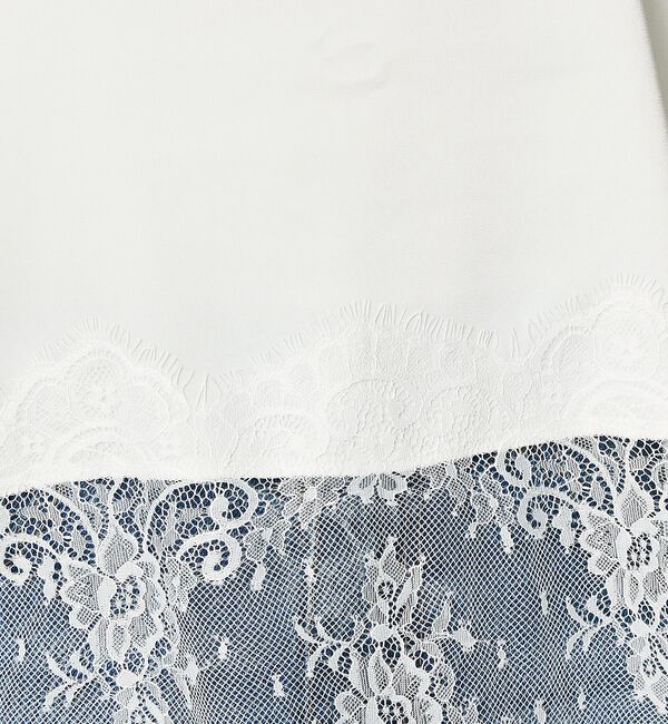 abahouse mavie「【レイヤード映え】サテン裾レースキャミソール」|キャミソール|