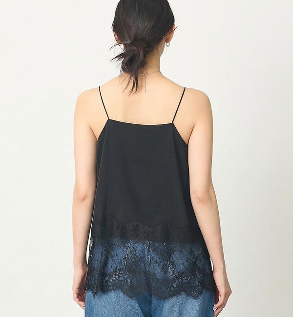 abahouse mavie「【レイヤード映え】サテン裾レースキャミソール」|キャミソール|