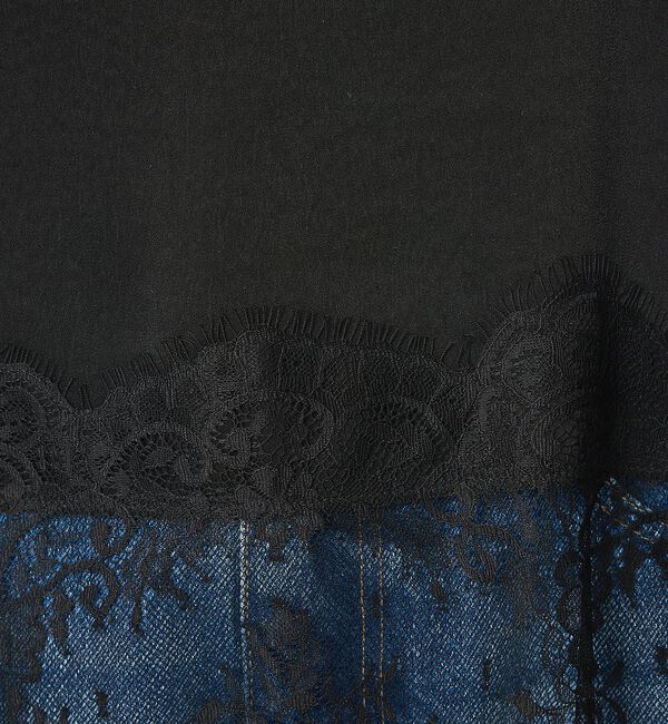 abahouse mavie「【レイヤード映え】サテン裾レースキャミソール」|キャミソール|