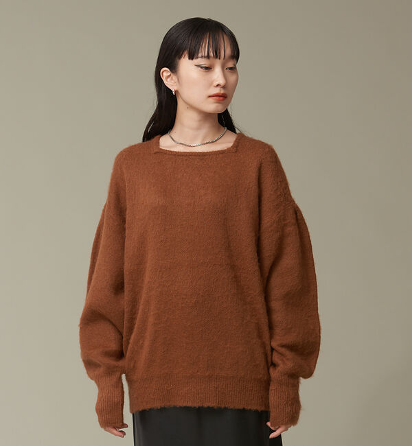 NOMINE「モヘアライクスクエアニット」|ニット・セーター|