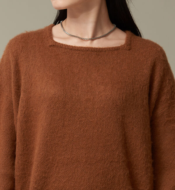NOMINE「モヘアライクスクエアニット」|ニット・セーター|