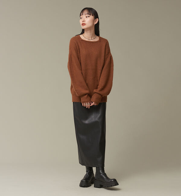 NOMINE「モヘアライクスクエアニット」|ニット・セーター|