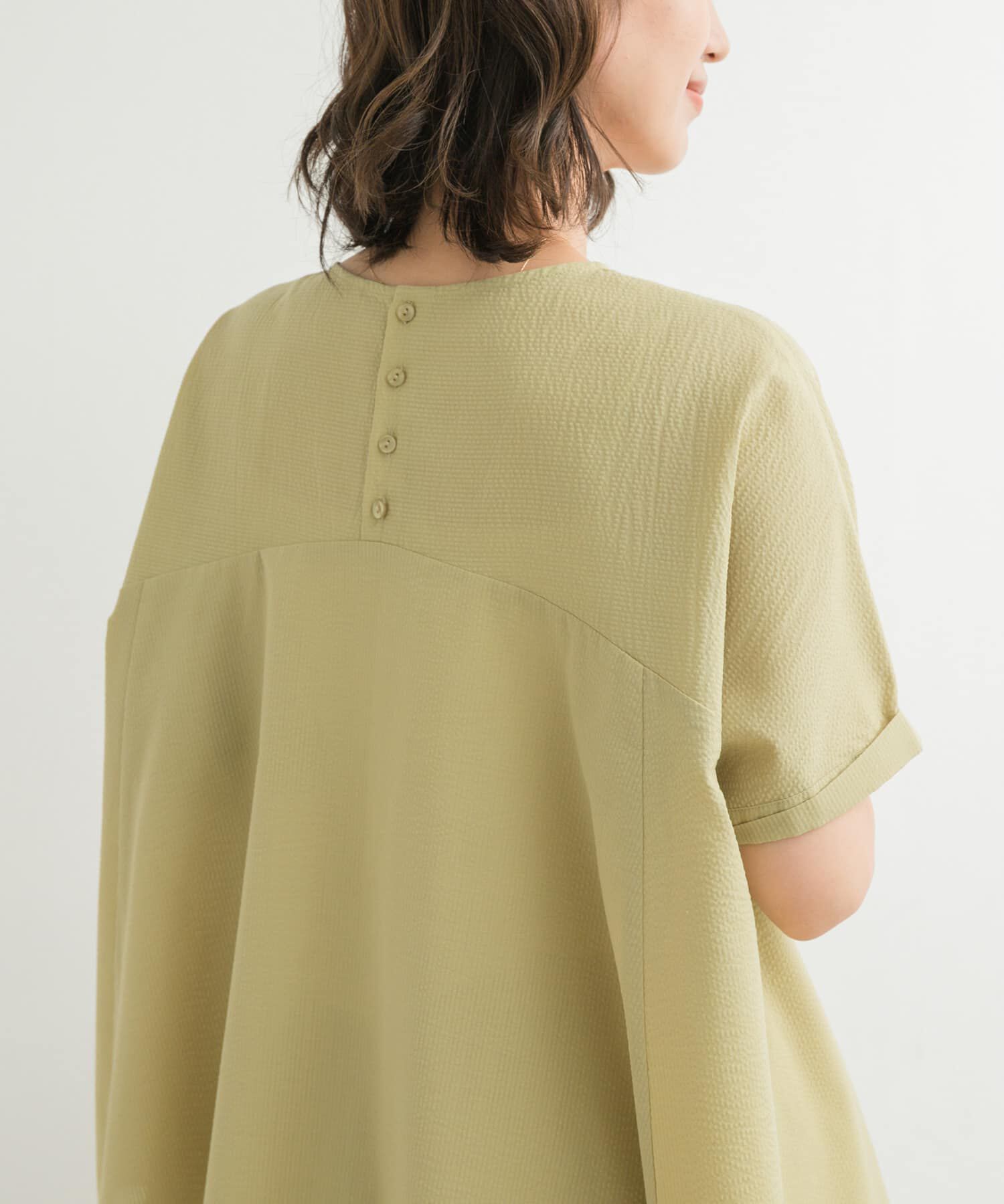 URBAN RESEARCH DOORS「フレア切替えブラウス」|Tシャツ・カットソー|